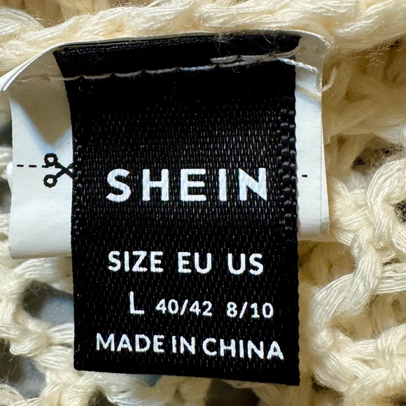 SHEIN Boho Multicolor Crochet Open-Front Cardigan - Picture 6 of 7